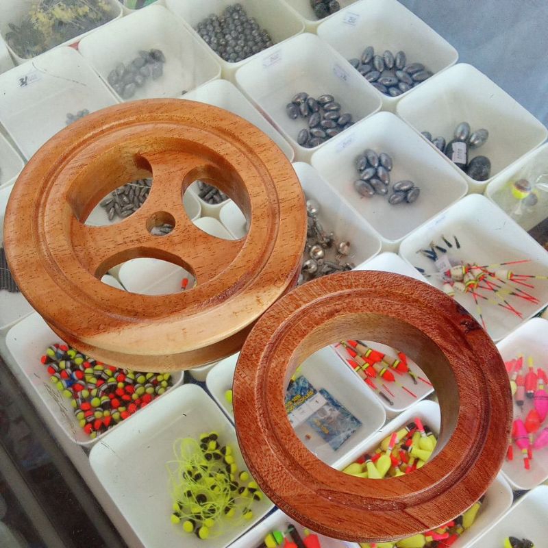 Gulungan Senar Kayu Penggulung Senar Pancing