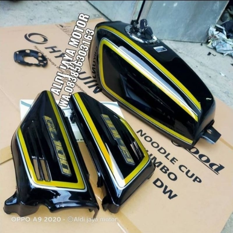 Tangki GL100 tutup ninja Non ORIGINAL tebal Anti karat kuat sudah di resin dalamnya bisa request war