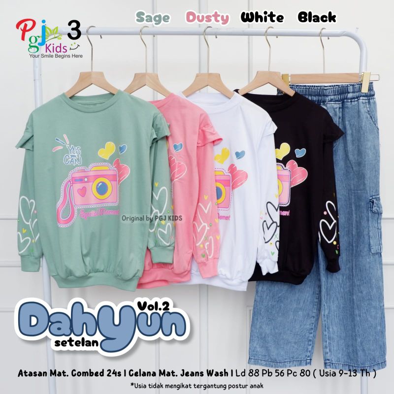 [BISA COD]DAHYUN SET //SETELAN ANAK PEREMPUAN//ONE SET ANAK PEREMPUAN//SETELAN CARGO ANAK PEREMPUAN/