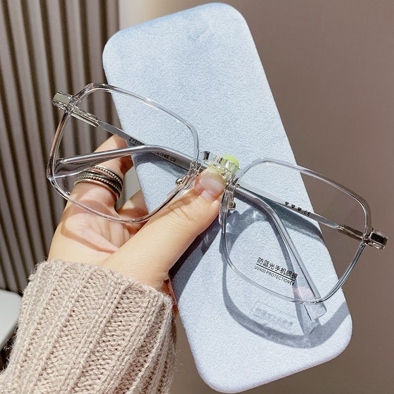 Kacamata Optik Minus Anti Radiasi Photocromic Bluecromic Rabun Jauh Wanita Progresif Mewah Korean