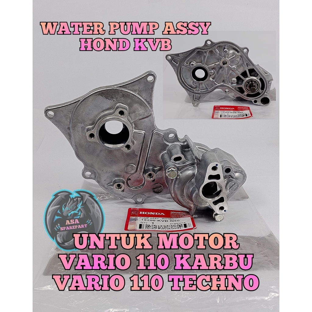 Waterpump KVB Motor Honda Vario 110 CW Karbu , Vario 110 Techno Tekno Pompa Air Radiator Water Pump 