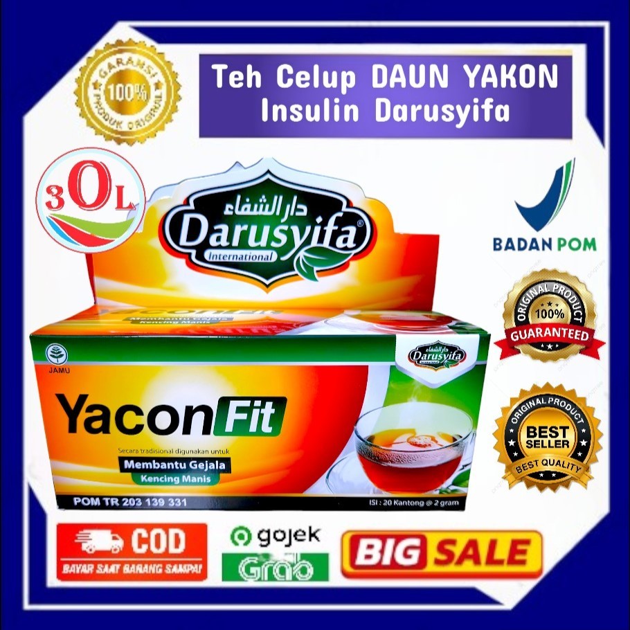 

Teh Celup Daun Yakon YACONFIT ORIGINAL DARUSYIFA The Insulin Diabetes