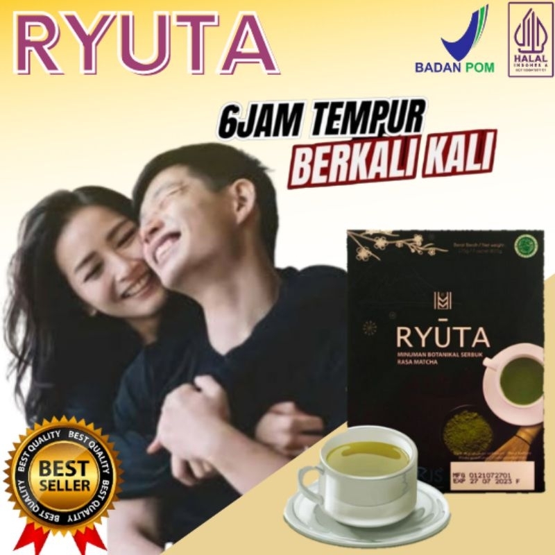 Teh Ryuta Obat Herbal Stamina Pria Dewasa | Minuman Teh Obat Kuat Tahan Lama Solusi Ejakulasi Dini P