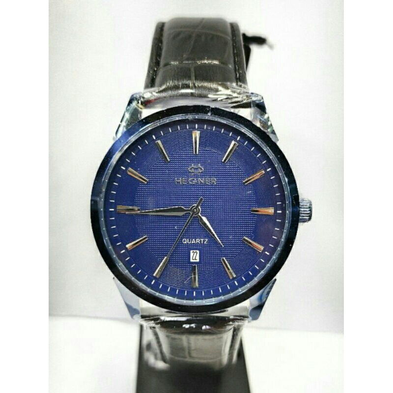 Jam tangan pria HEGNER 5001 strap kulit