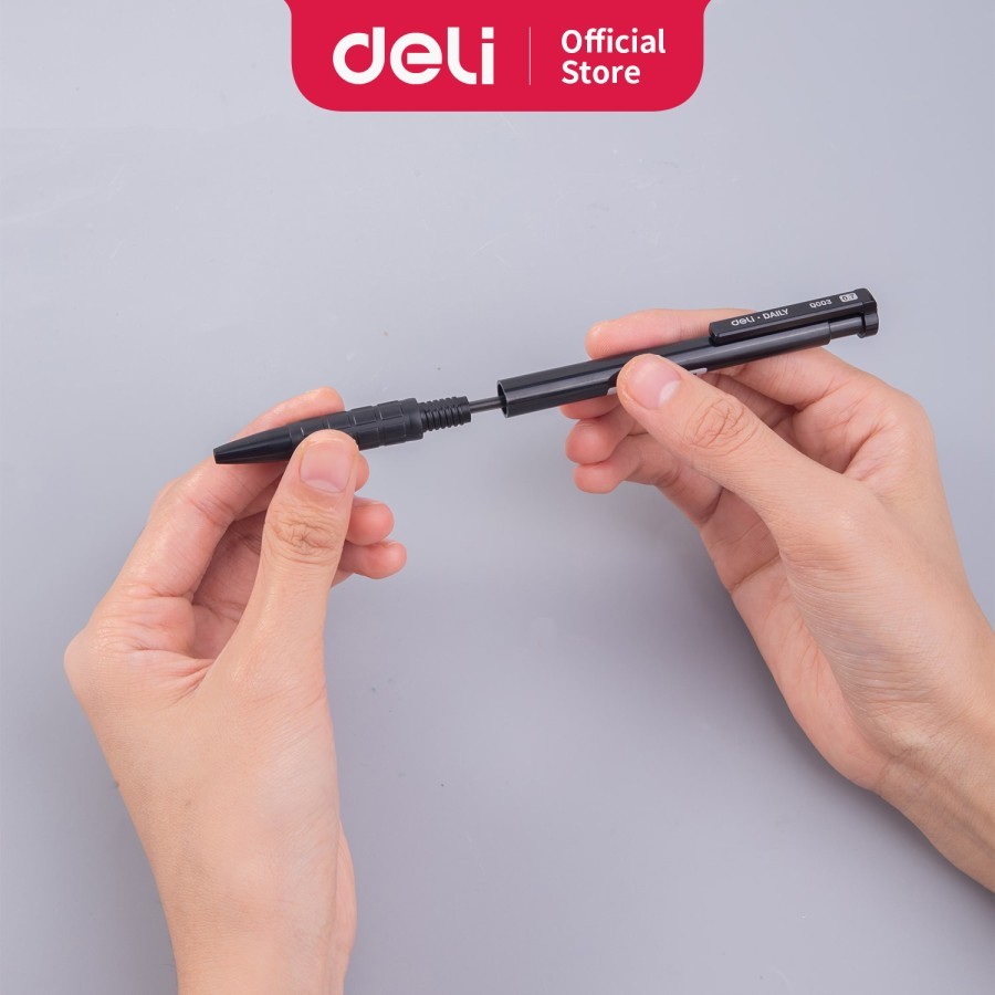 

Deli Ball Point Pen Bullet 0.7mm Black EQ00320
