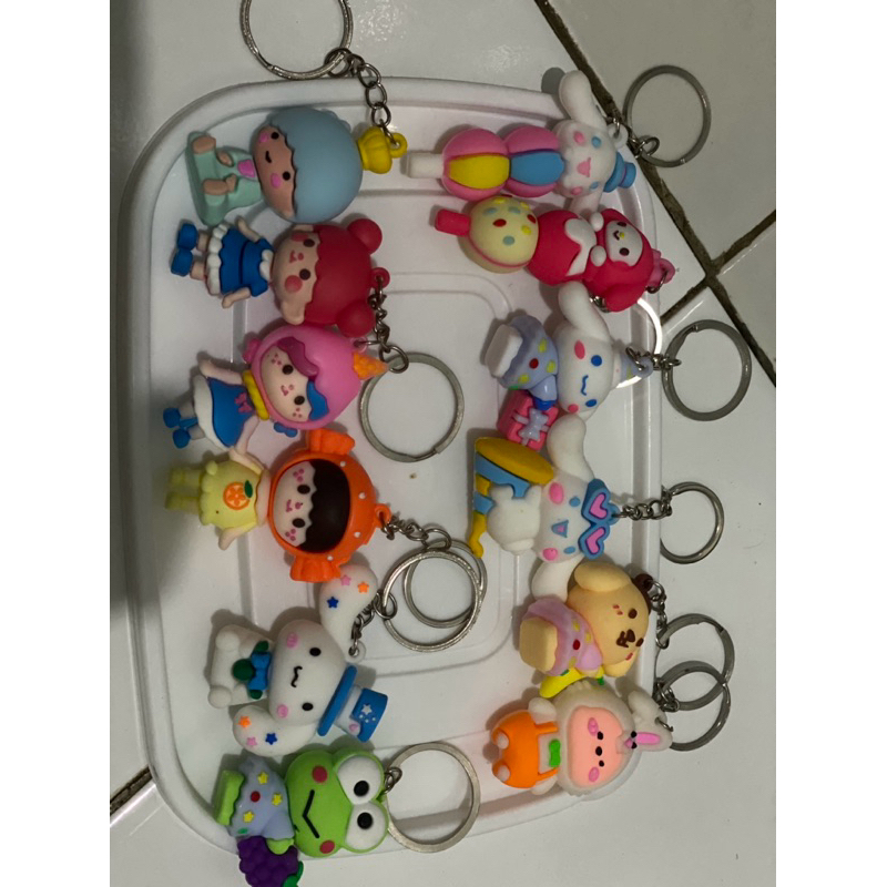 GANTUNGAN KUNCI SANRIO MIX RUBBER KARET