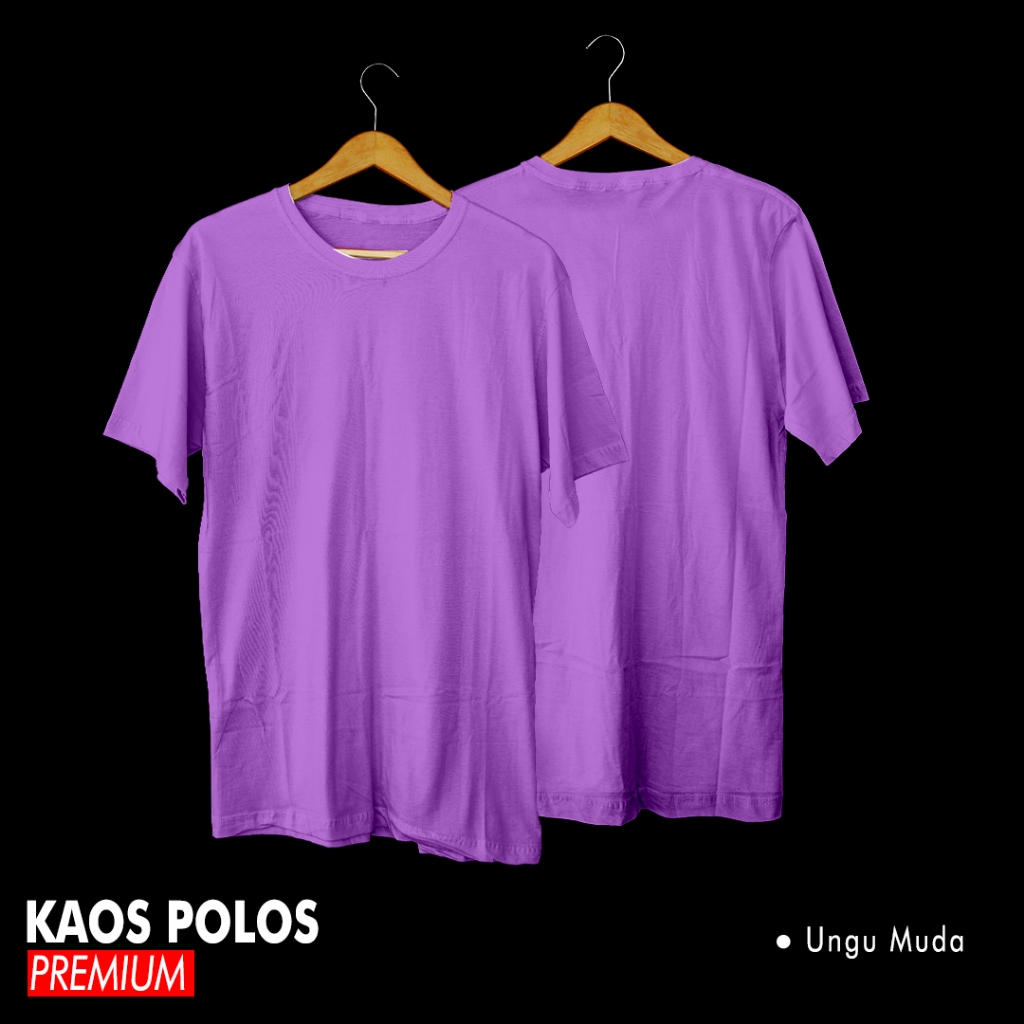 Kaos Polos Slimfit Pria Wanita Oneck Cotton Combe 30S - Baju Kaos Lengan Pendek Jumbo Big Size S M L