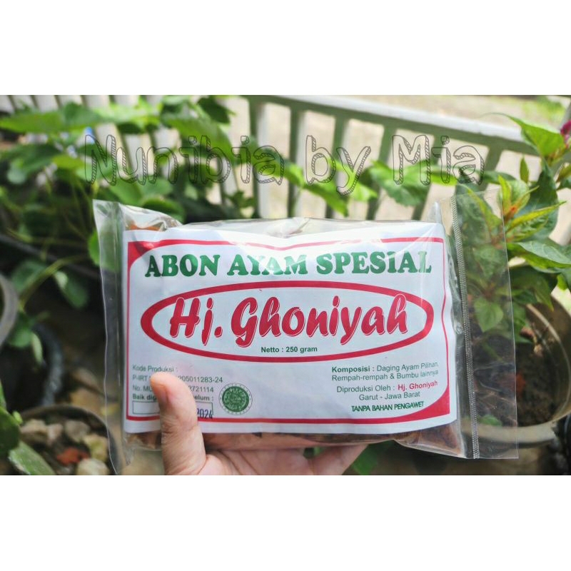 

ABON AYAM SPESIAL HJ. GHONIYAH 250gr / ABON GHONIYAH /ABON HJ.GHONIYAH / ABON AYAM ABON BAYI ABON AYAM HOME MADE ABON SEHAT LANGSUNG DARI PABRIKNYA
