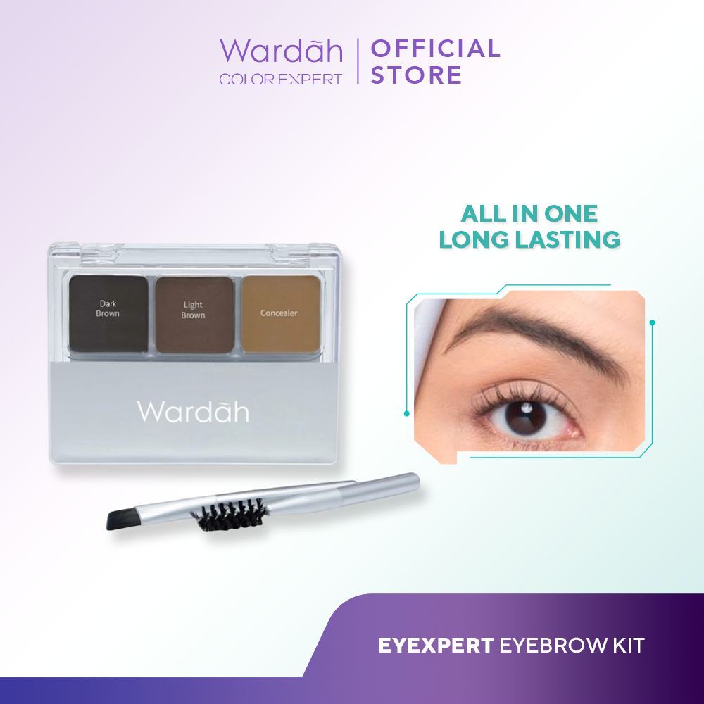 ©HERITAGE© WARDAH EYEXPERT Eyebrow Kit - Hasil Tahan Lama dan Mudah Digunakan (Eyebrow Powder) | Pal