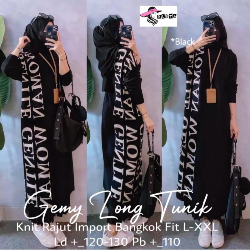 ATASAN RAJUT LONG TUNIK JUMBO/GEMY/BLOUSE LONG TUNIK WANITA KNIT RAJUT IMPORT JUMBO LD 130 CM FIT XX