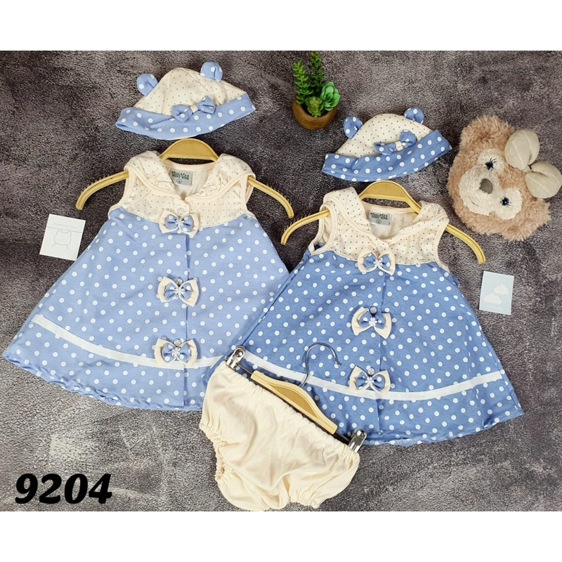 Dress anak perempuan+ topi + CD