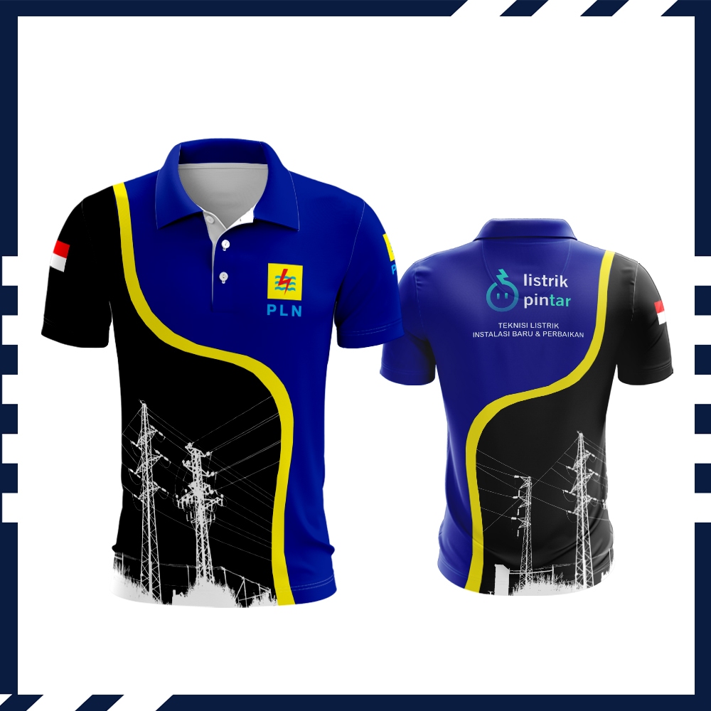 Jual Kaos Baju Pln Listrik Indonesia Power PP Pakaian Dinas Sragam Pln Printing
