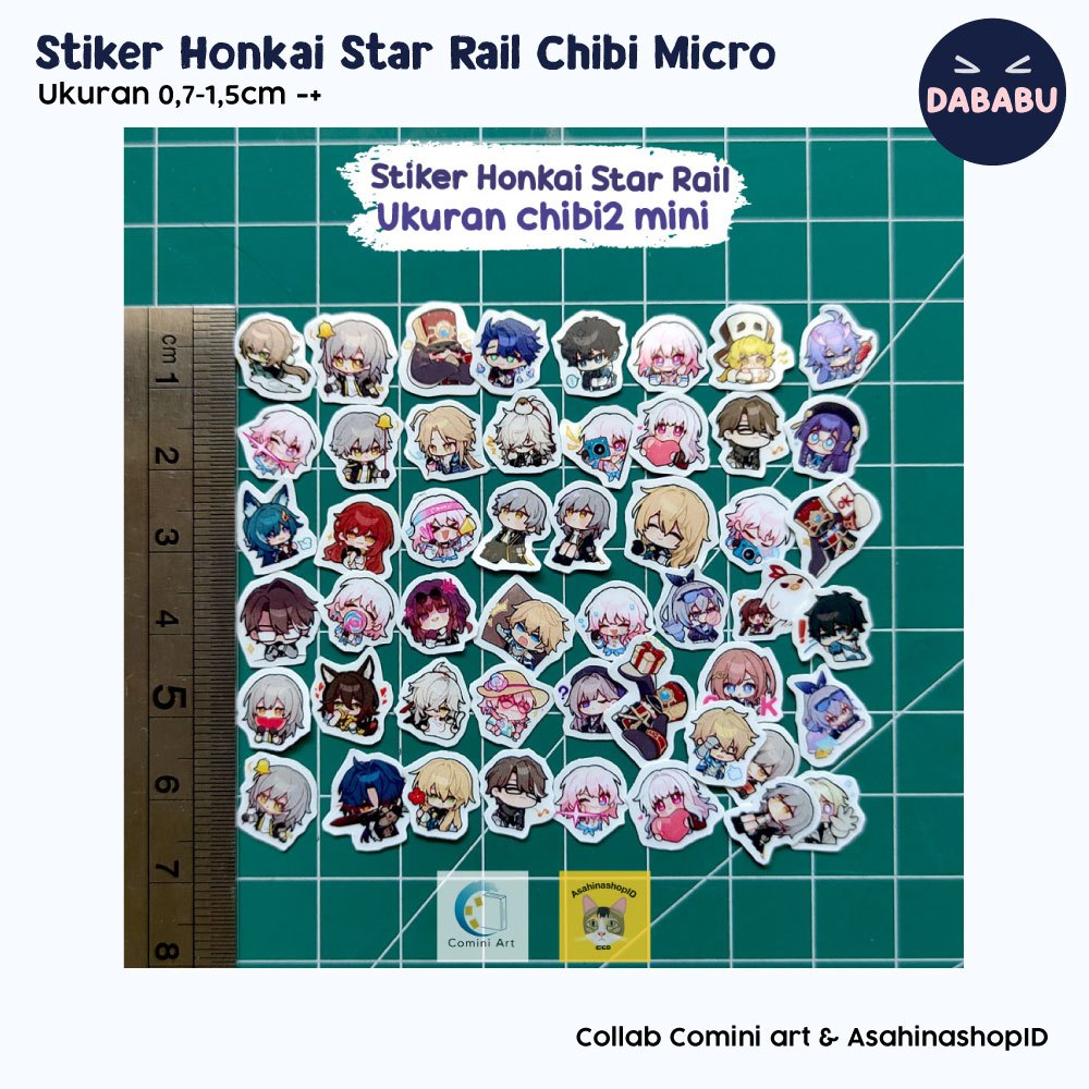 

Stiker Honkai Star Rail bervarian Ukuran Mini Micro (Vinly Glossy)