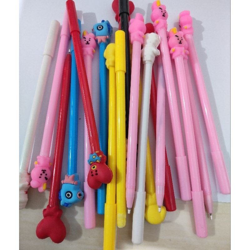 

ECER Murah Pulpen Gel Tinta hitam Karakter bandul /Bolpen tinta unik