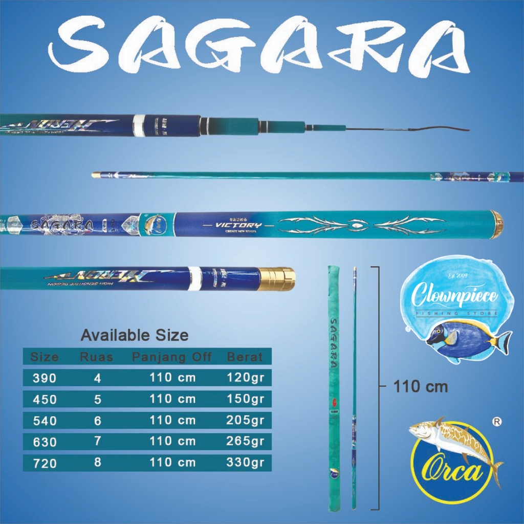 Joran Tegek Orca Sagara / Joran Pancing Orca Sagara / Joran Tegek Pancing Orca Sagara / Tegek Orca S