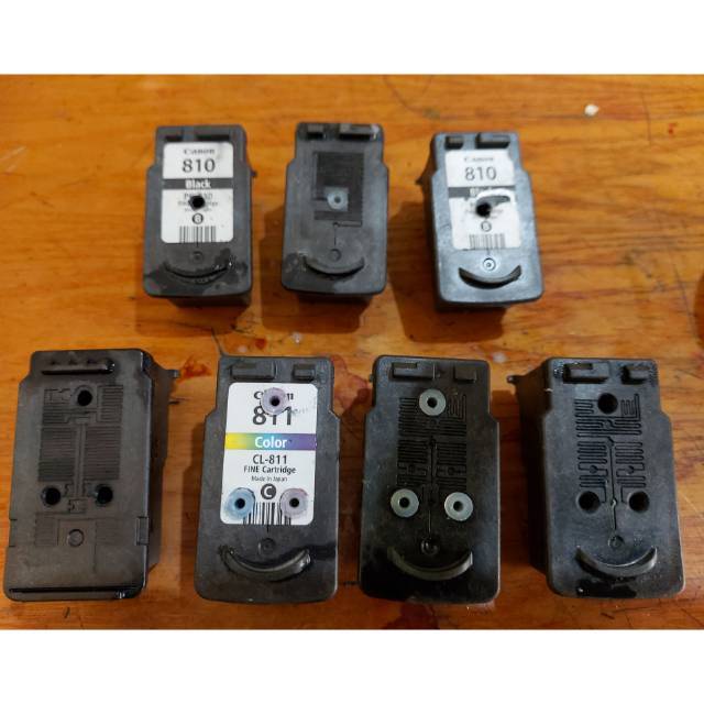 Cartridge Catrid Tinta  Canon 810 811 Ip2770 Mp287  M387 Sudah Refil Infus / Bor