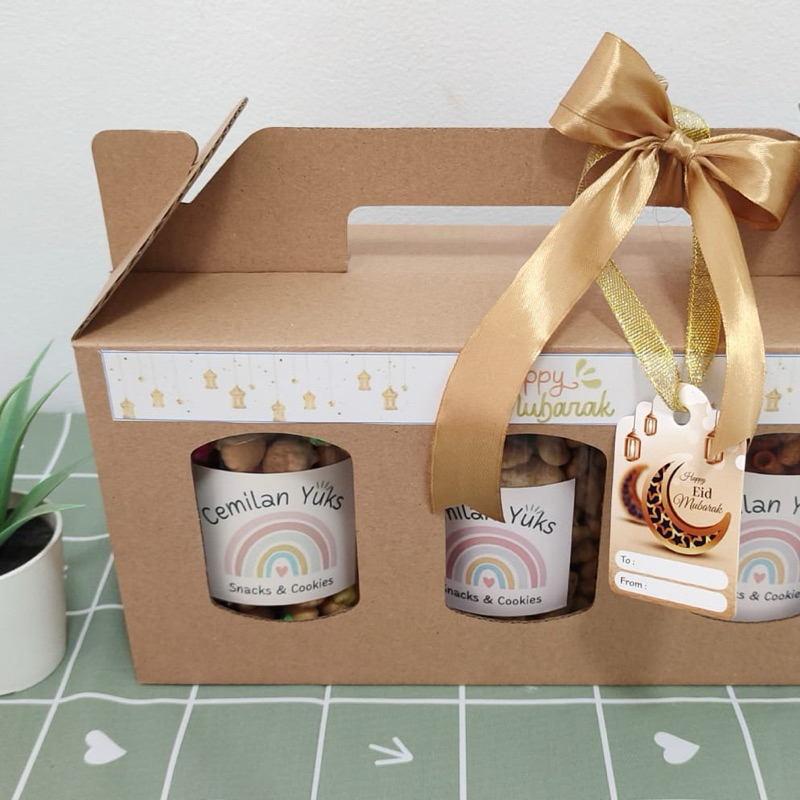 

hampers lebaran isi 3 toples 800 ml