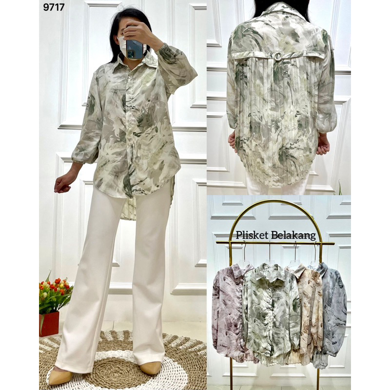 Atasan Wanita Motif + Belakang Ceruty