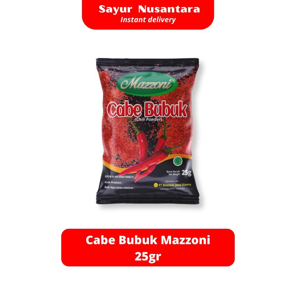 

Cabe Bubuk Mazzoni 25gr - Sayur Nusantara