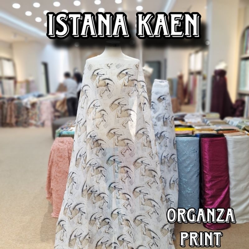 Prada Silk Premium | Organza Print | Organza | Organza Motif | Organza Motif Bunga -ISTANAKAEN