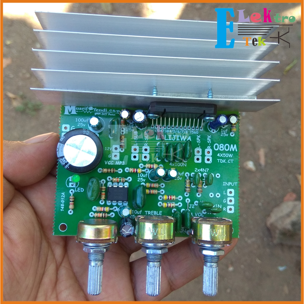 KIT Power Amplifier SOUNDTONE TDA7388 200W 4x50w DC 12v NON CT 080