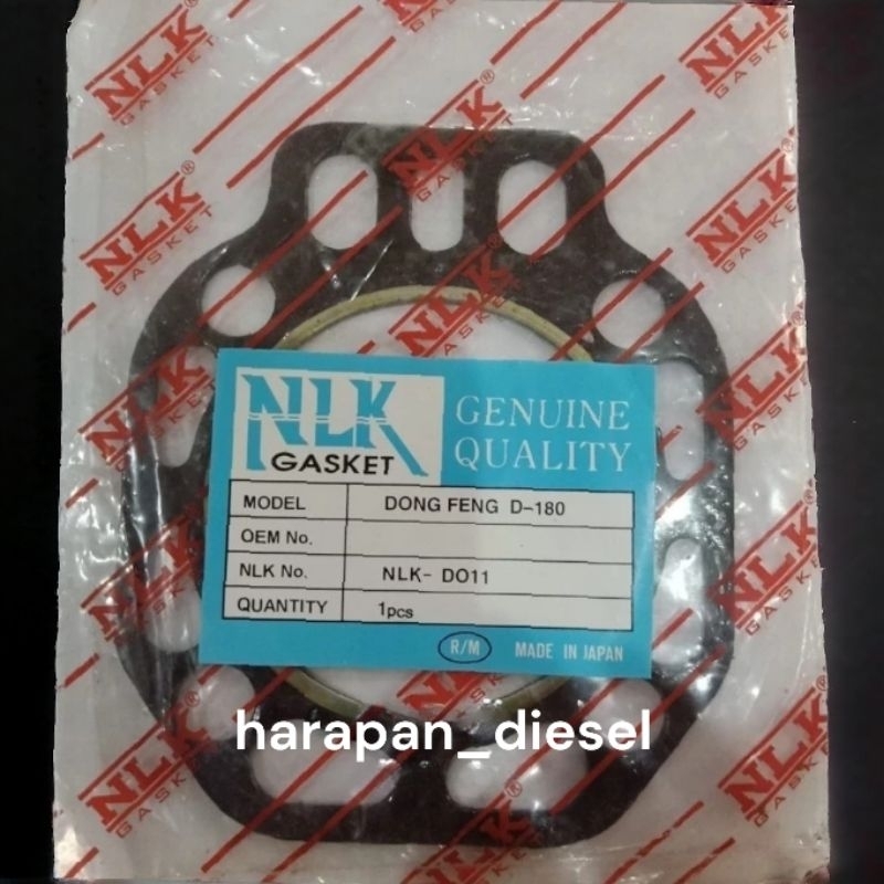 D180 Gasket Head Mesin Dongfeng