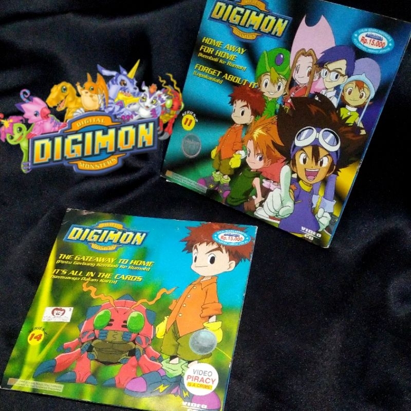 VCD Film Digimon Digital Monster vol 11 & 14 original
