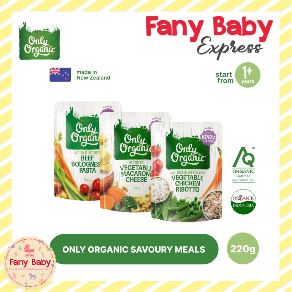 ONLY ORGANIC SAVOURY MEAL KINDY 1-5 YEARS / 220GR