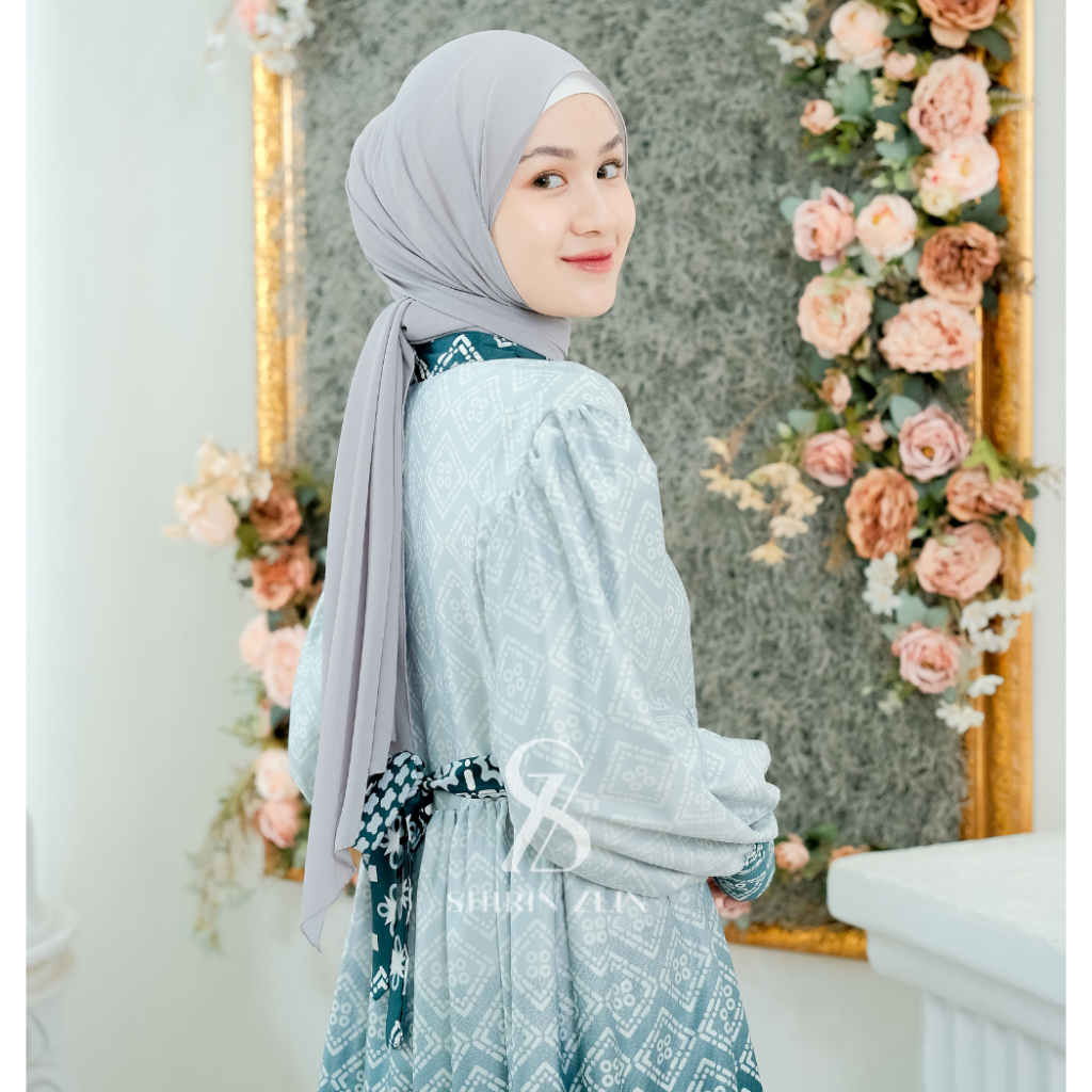 ShirinZein - Baju Gamis Dress Aqilla Wanita Dewasa Pesta Mewah Elegan Lebaran 2024-7