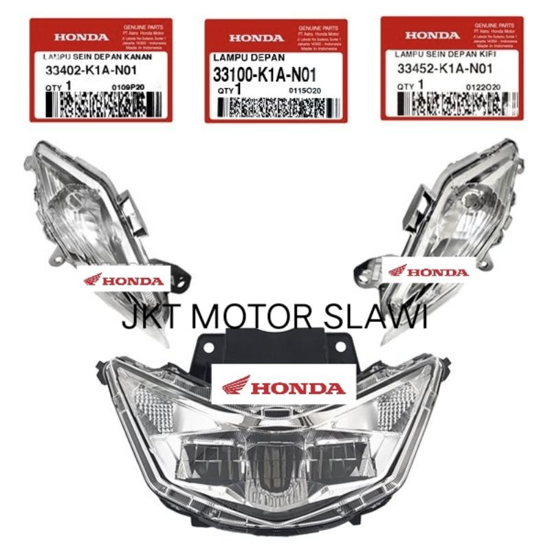 WIN Reflektor Lampu Depan + Sen Beat FI New LED Deluxe K1A 2020-2023