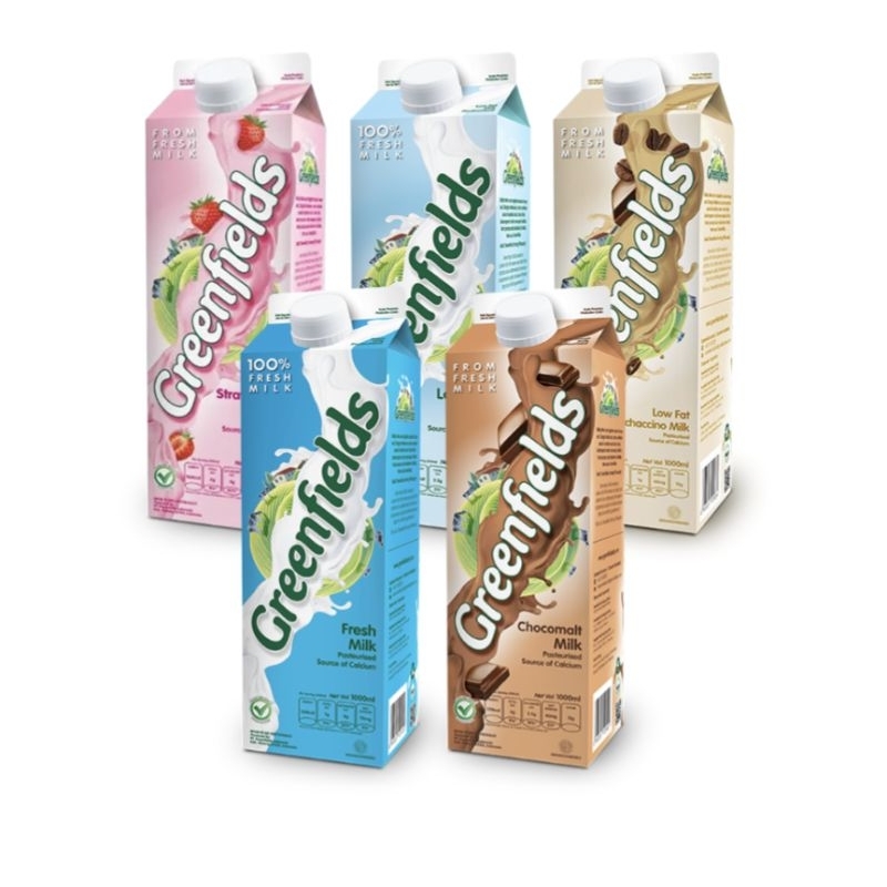 

TERBAIK GREENFIELDS Fresh Milk 1000 ml SUSU SEGAR