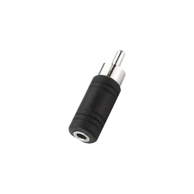 Converter Jack Aux Female 3,5mm to RCA Male Black