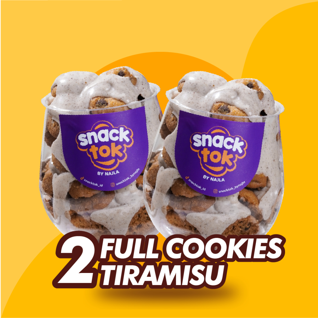 

BUNDLE - SnackTok Tiramisu Full Cookies - Bittersweet by Najla READY STOCK