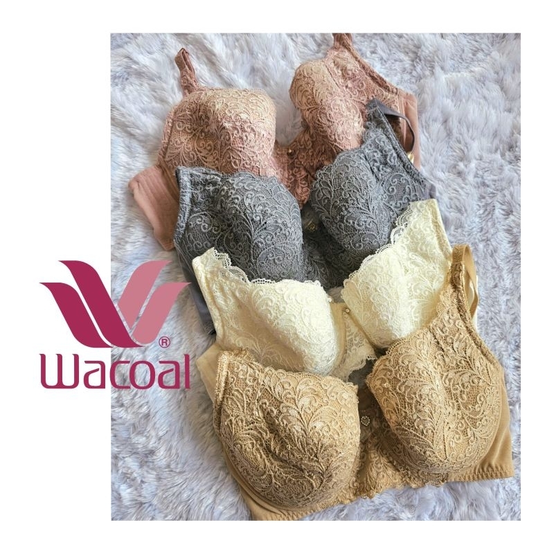 BRA WACOAL PAKAI KAWAT ib 4057 JUMBO SIZE 34/36/38(B,C,D,E) BUSA TIPIS IB4057 RENDA BH IB 4057