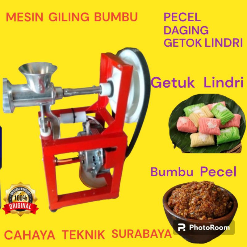 ALAT MESIN GILINGAN GETUK LINDRI DAN BUMBU PECEL SERBAGUNA LISTRIK 150 WATT