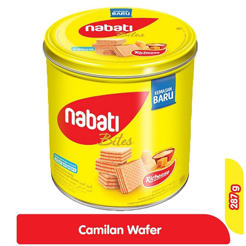 

Wafer Richeese Nabati Kaleng 287g - Keju