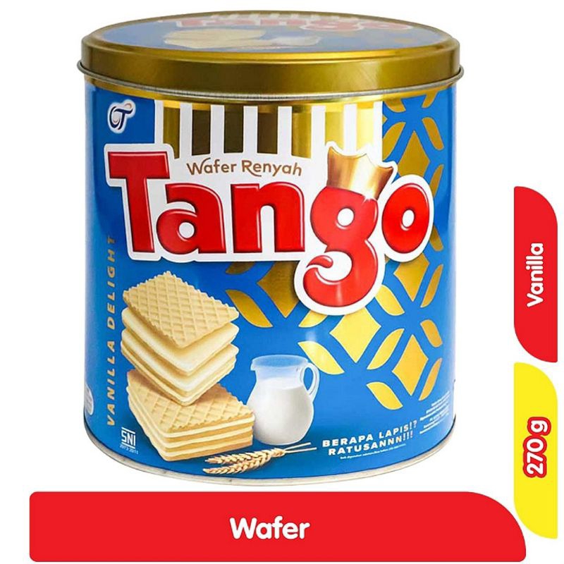 

Tango Wafer Vanilla Milk | Chocolate Kaleng 270g