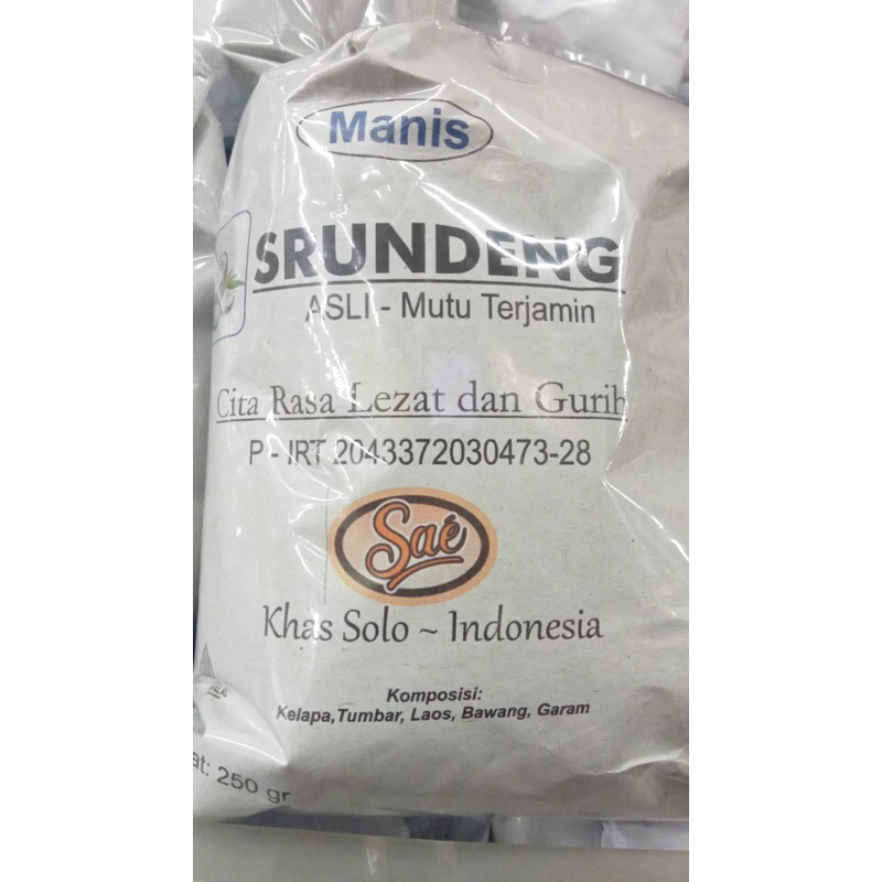 

Sae Serundeng Khas Solo