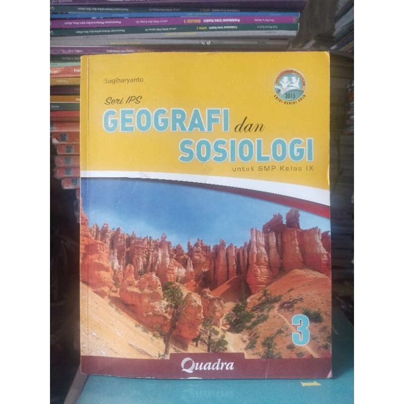 buku geografi  sosiologi kelas 9/IX/3 smp/mts quadra revisi