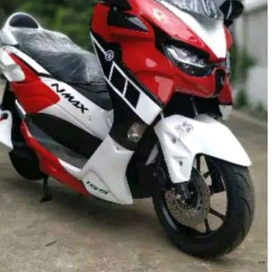 Paket Bodi Body Yamaha All New Nmax Facelift Predator Full Set ( 2019-2023 ) Grafist Merah Putih Hitam