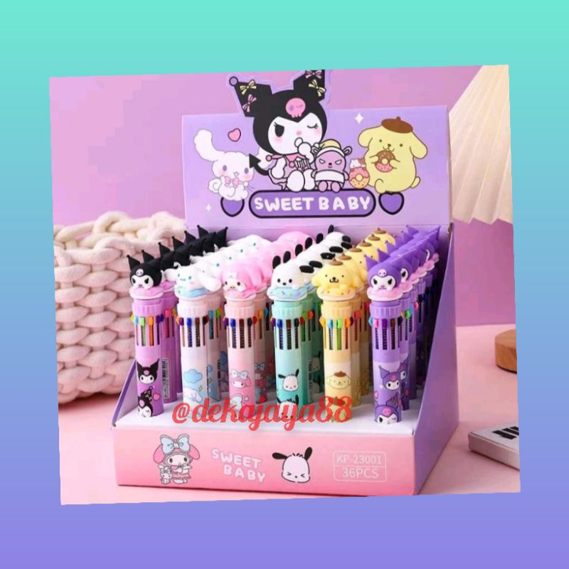 

PULPEN BOLPOIN 10 WARNA KARAKTER LUCU / PULPEN KARAKTER 10 WARNA ( SANRIO )