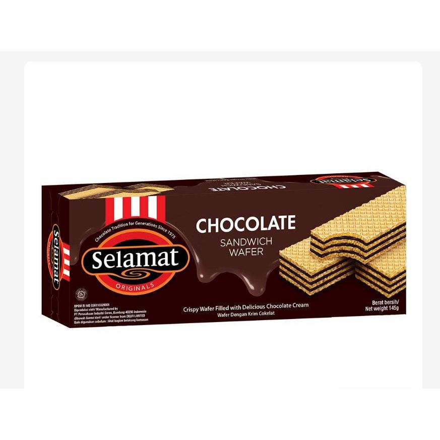 

Selamat Wafer Chocolate Cream / Double Choco 145 gr