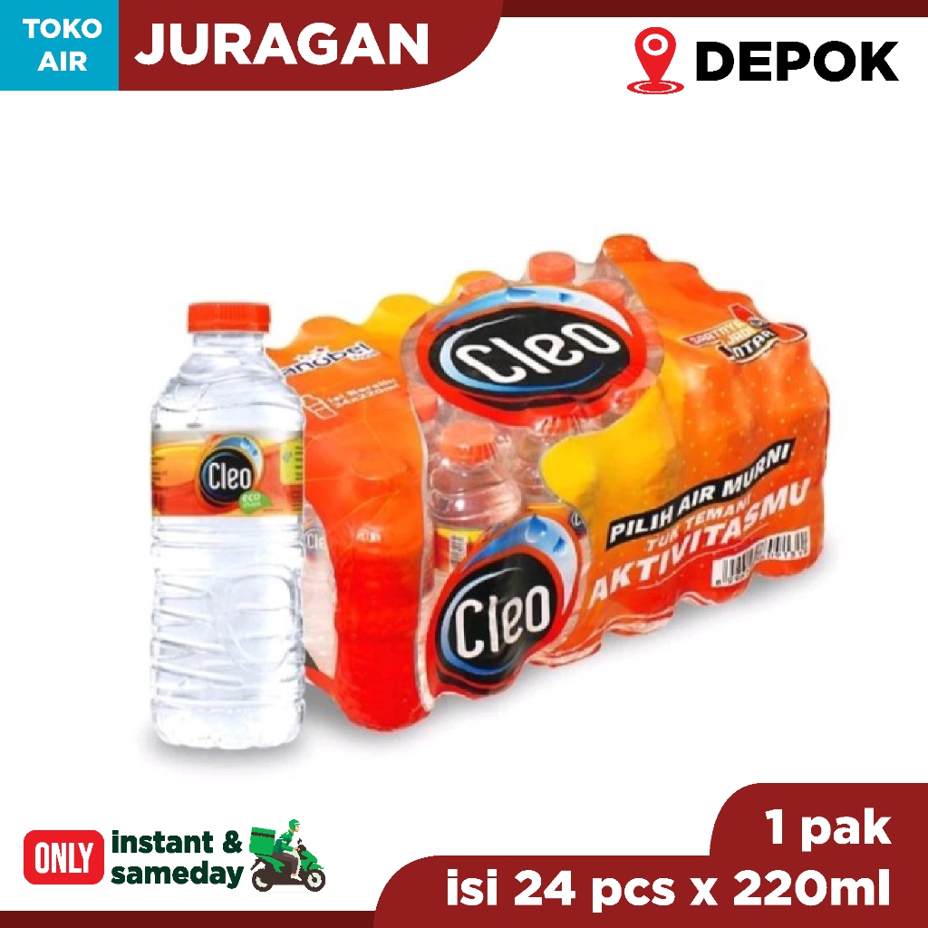 

Cleo Mini 1 Pak Isi 24 x 220ml | Cleo Mini | Sajian Bukber Praktis | Parsel Lebaran | Cleo Botol Mini Kecik 220ml | [khusus pengiriman INSTAN & SAMEDAY ONLY] | Wilayah DEPOK