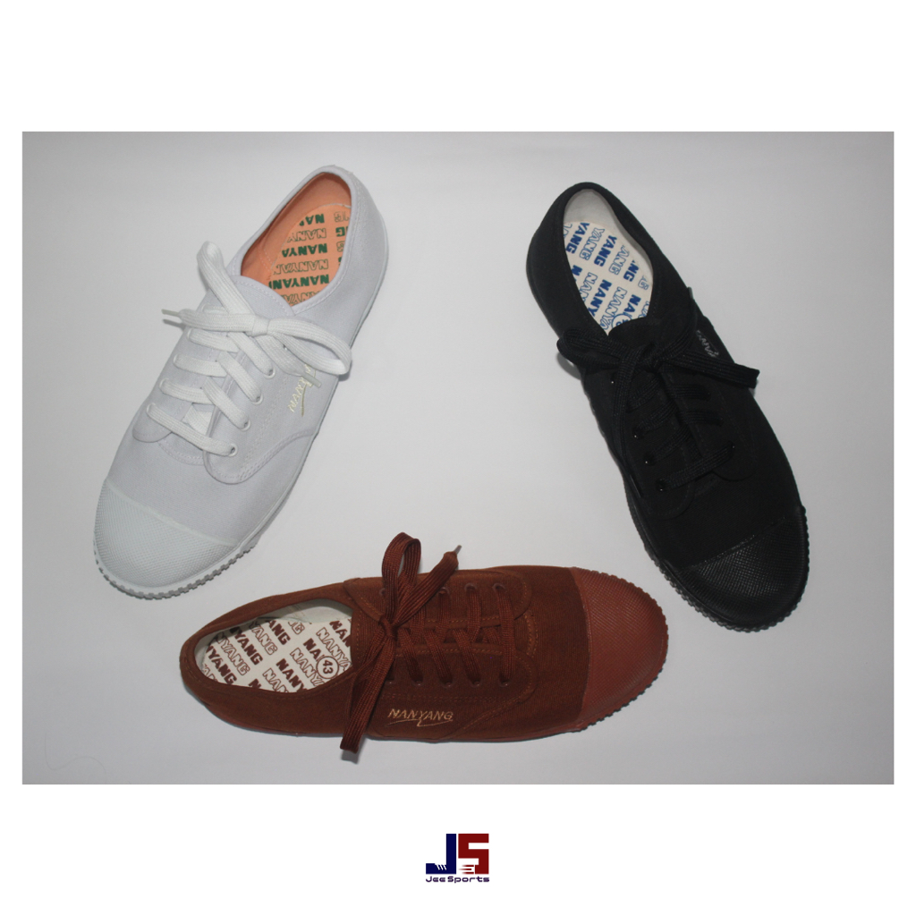 Sepatu Nanyang Original | Sneakers Putih, Hitam, Cokelat | Sepatu Sekolah | Sepatu Takraw
