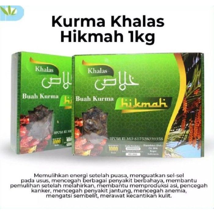 

Kurma Kholas Hikmah 1 kg