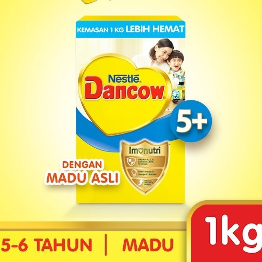 Dancow 5+ Susu Pertumbuhan Anak Rasa Madu Vanilla Cokelat 1kg