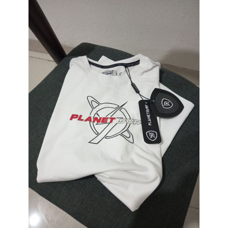 kaos Original Planet surf White logo