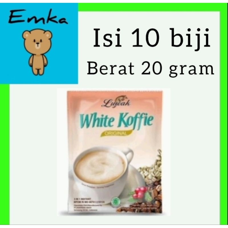 

Kopi luwak white koffie original 20 gram isi 10 biji