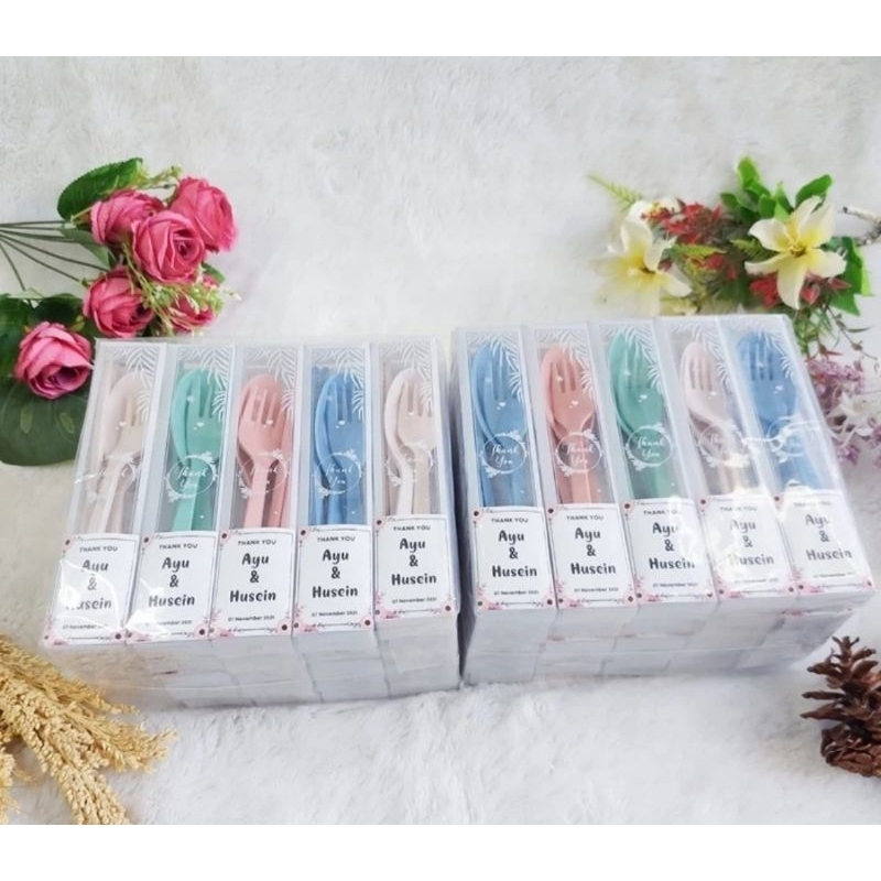 Souvenir Set Sendok Garpu Sumpit / Souvenir Kediri