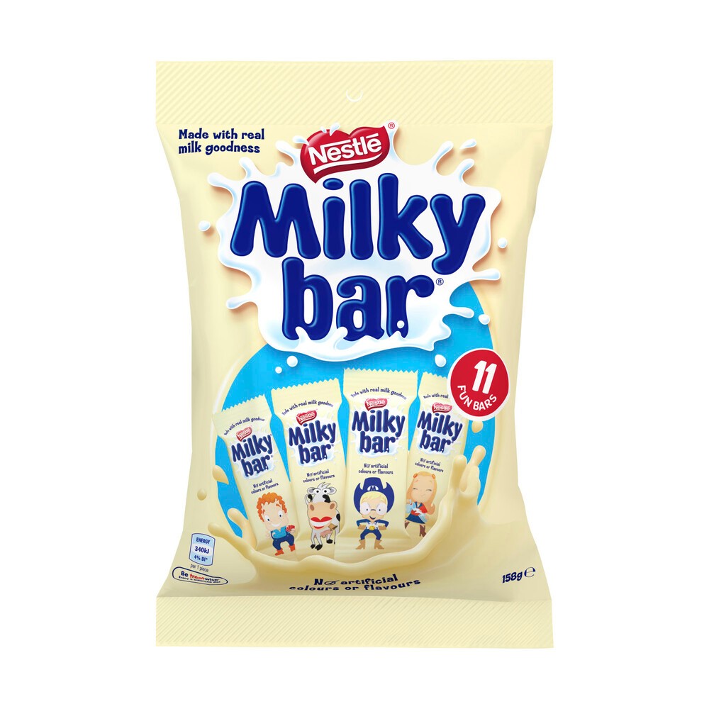 

Milkybar White Choc Share Pack 11 Pieces | 158g Australia